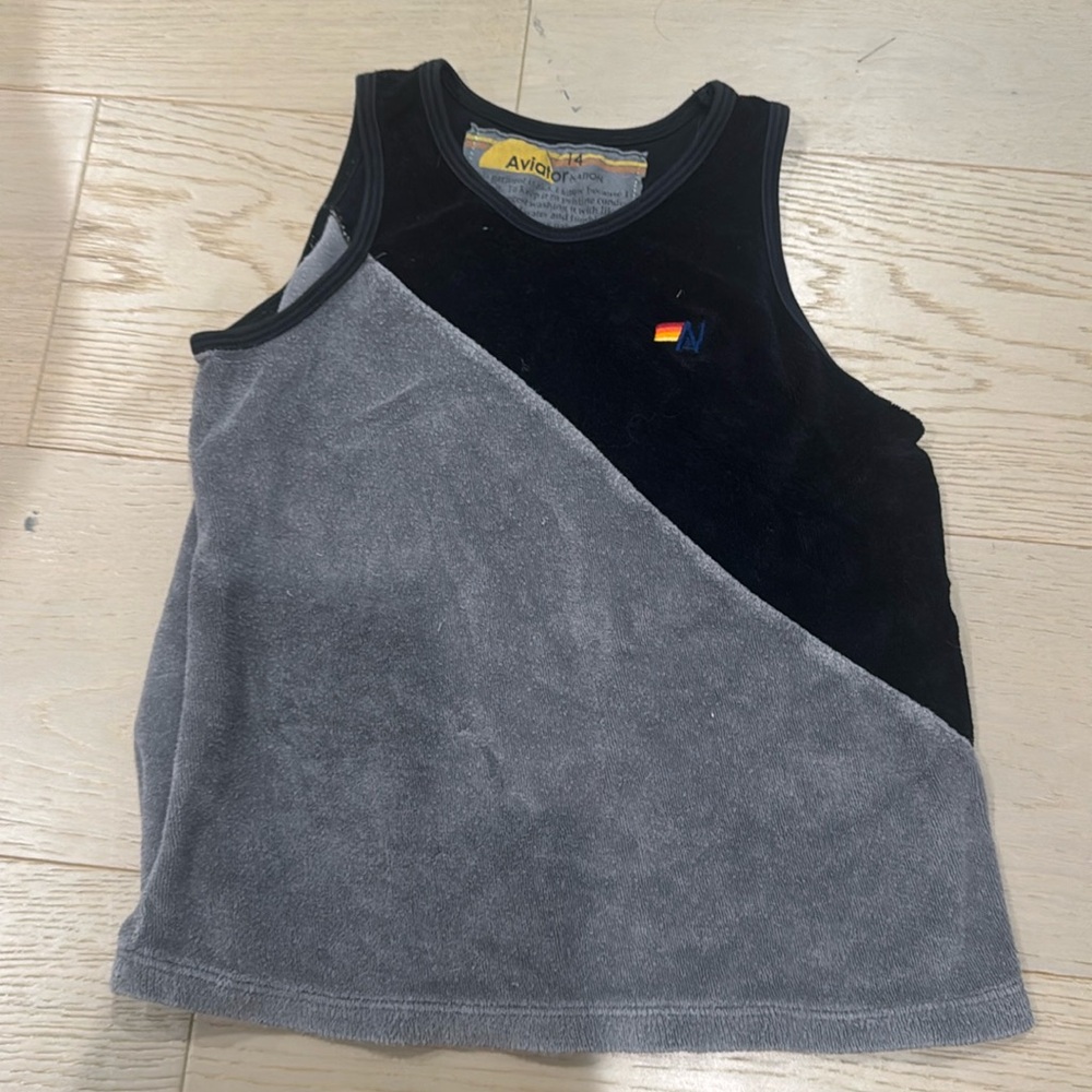 Aviator Nation Girls Glider Racer Tank Size 14